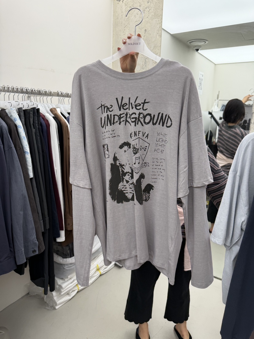 SOLD OUT東大門直郵女裝新款真品人氣推薦熱賣休閑長袖T恤SOLD OUT長袖T恤圖色2