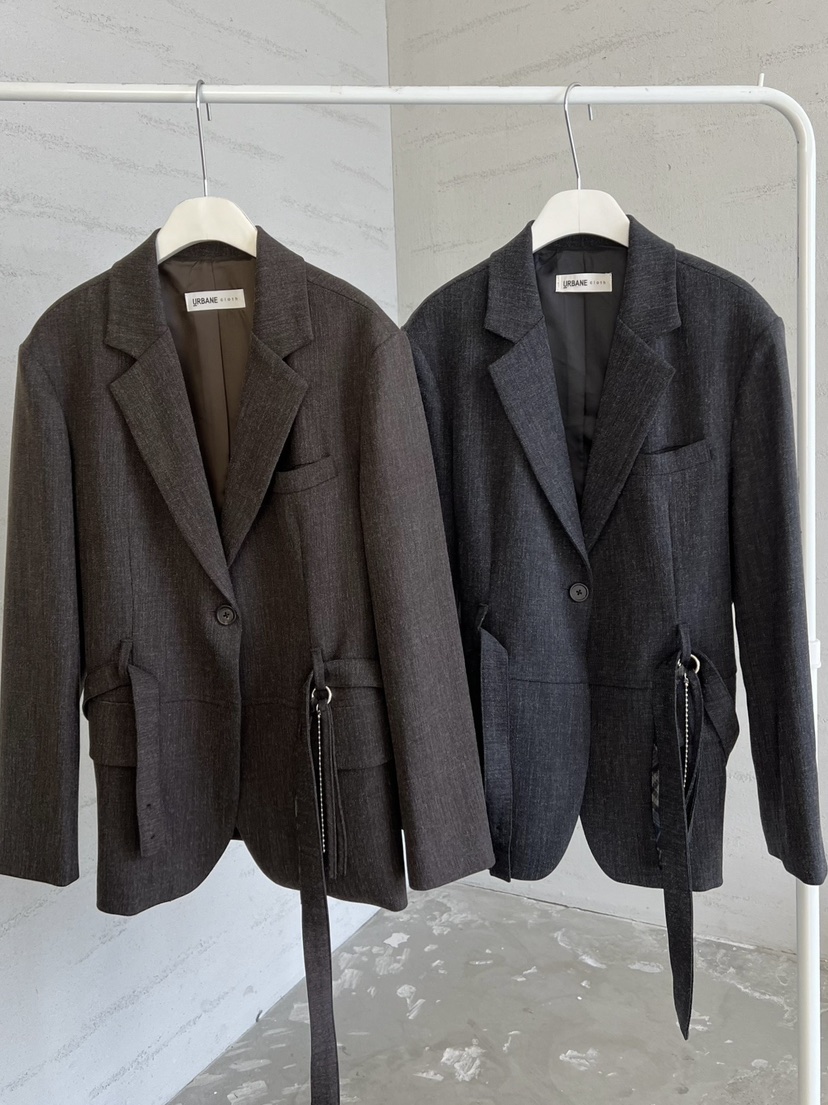 URBANE cloth東大門代購女士新品熱賣真品西裝西服含腰帶URBANE cloth西裝/西服