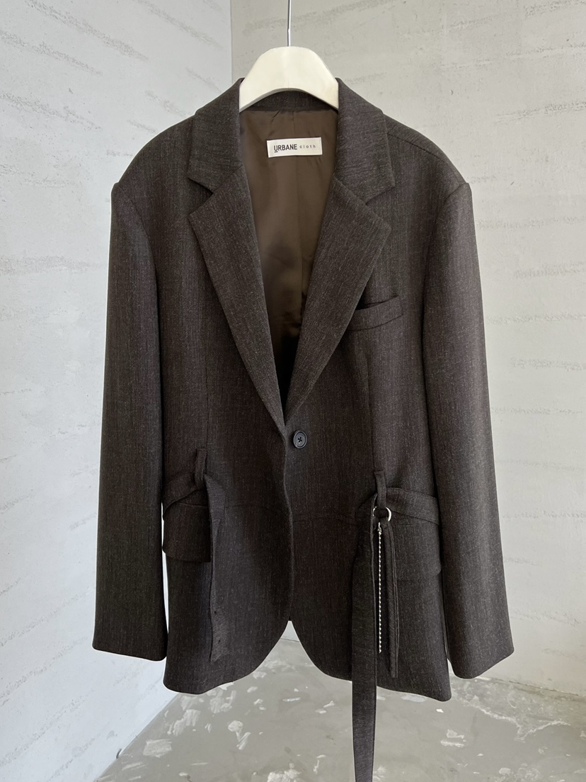 URBANE cloth東大門代購女士新品熱賣真品西裝西服含腰帶URBANE cloth西裝/西服圖色1
