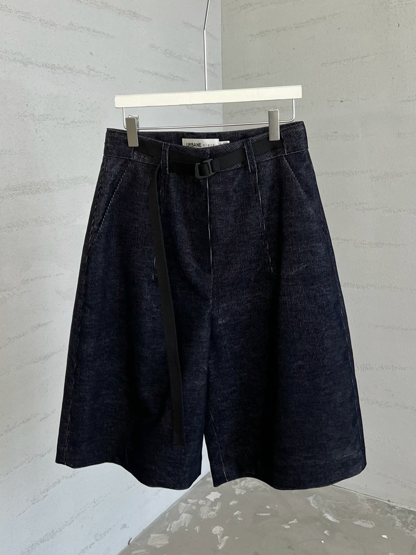 URBANE cloth東大門直郵女士新品時尚職業休閑推薦人氣短褲URBANE cloth短褲圖色1深藍色
