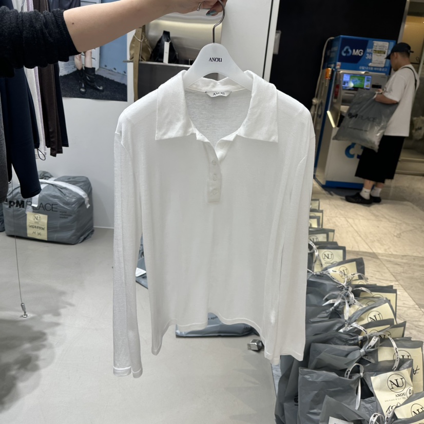 ANOU韓國代購女士新品真品熱賣時尚推薦休閑人氣長袖T恤ANOU長袖T恤圖色3