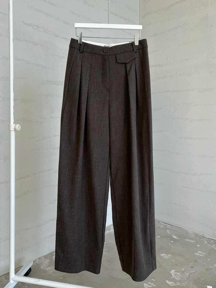 URBANE cloth韓國直郵女士新品熱賣推薦休閑人氣真品休閑褲URBANE cloth休閑褲圖色1棕色