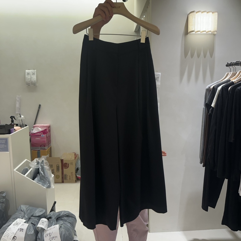 MILLIF東大門代購女士新品真品推薦職業人氣時尚休閑休閑褲MILLIF休閑褲圖色2黑色