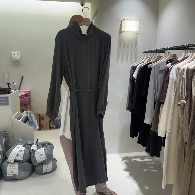 MILLIF東大門實拍女士新品人氣時尚休閑推薦熱賣連衣裙含繩MILLIF連衣裙圖色2
