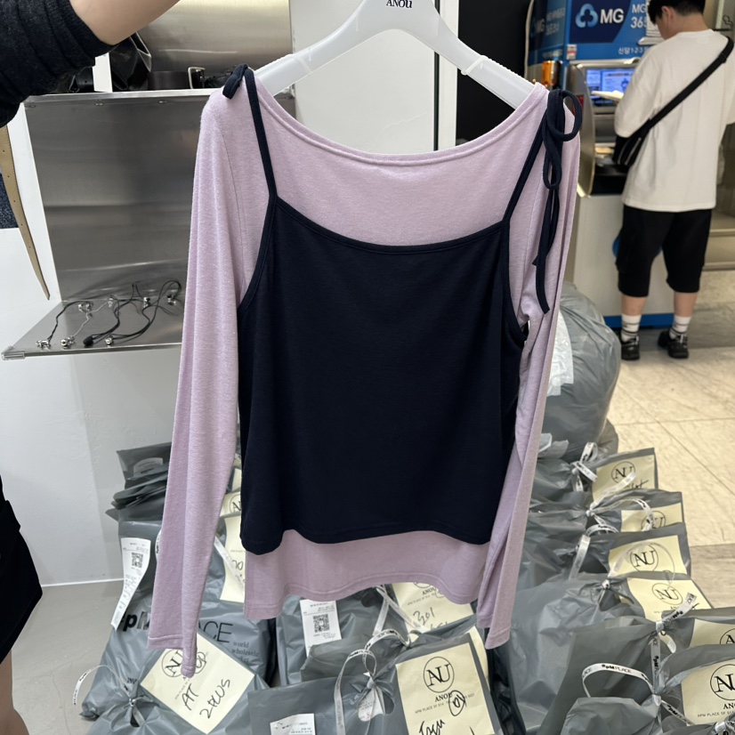 ANOU韓國直郵女裝新款休閑時尚人氣推薦熱賣真品吊帶背心ANOU吊帶/背心圖色3