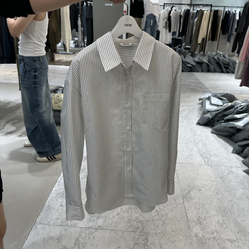 ANOU韓國直郵女裝新品休閑時尚推薦人氣熱賣真品襯衫蕾絲衫ANOU襯衫/蕾絲衫圖色1