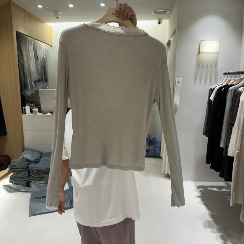 MILLIF東大門代購女裝新款時尚推薦真品職業休閑熱賣長袖T恤MILLIF長袖T恤圖色3