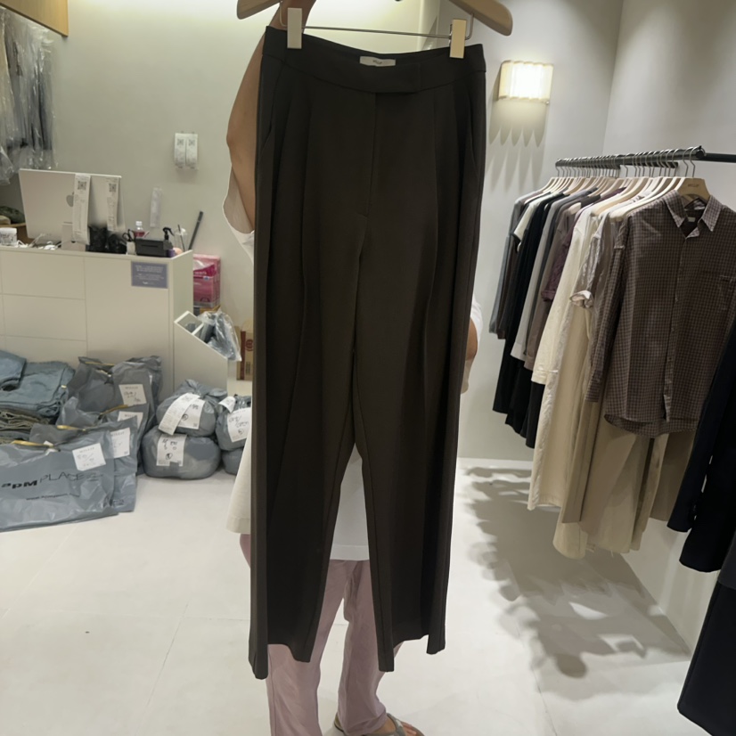 MILLIF東大門實拍女裝新款時尚休閑人氣真品推薦職業休閑褲MILLIF休閑褲圖色2棕色