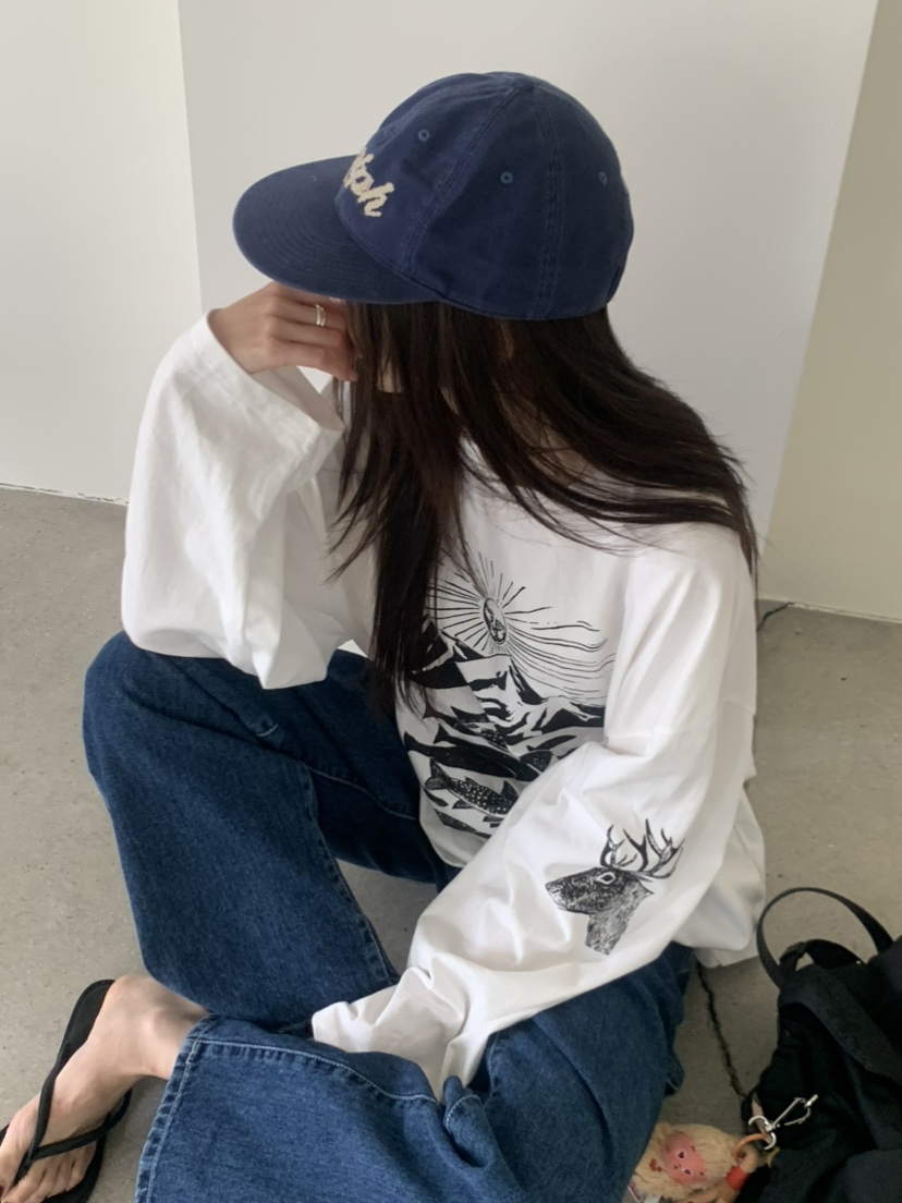 LE AVE韓國直郵女士新款人氣休閑推薦職業時尚熱賣長袖T恤LE AVE長袖T恤