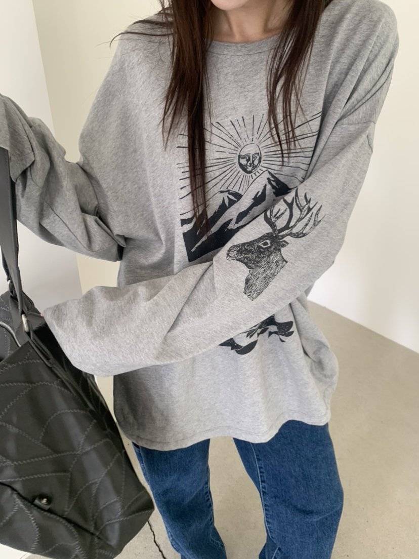 LE AVE韓國直郵女士新款人氣休閑推薦職業時尚熱賣長袖T恤LE AVE長袖T恤