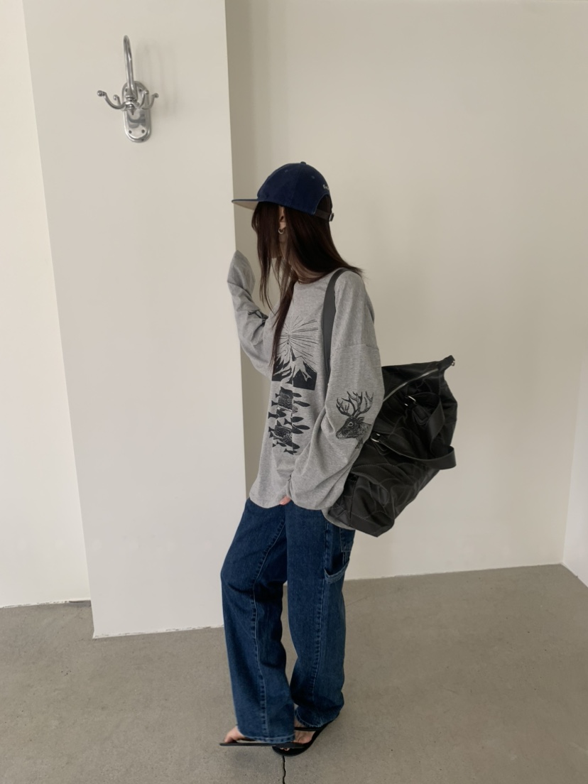 LE AVE韓國直郵女士新款人氣休閑推薦職業時尚熱賣長袖T恤LE AVE長袖T恤
