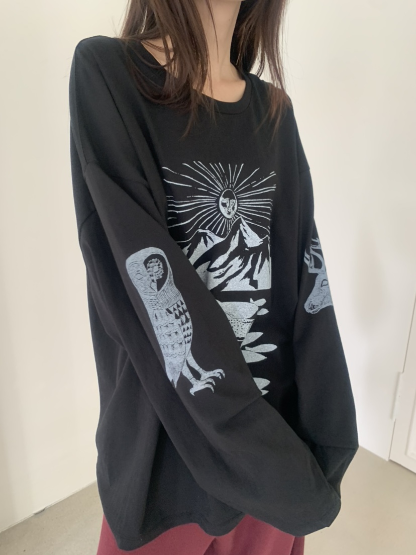 LE AVE韓國直郵女士新款人氣休閑推薦職業時尚熱賣長袖T恤LE AVE長袖T恤
