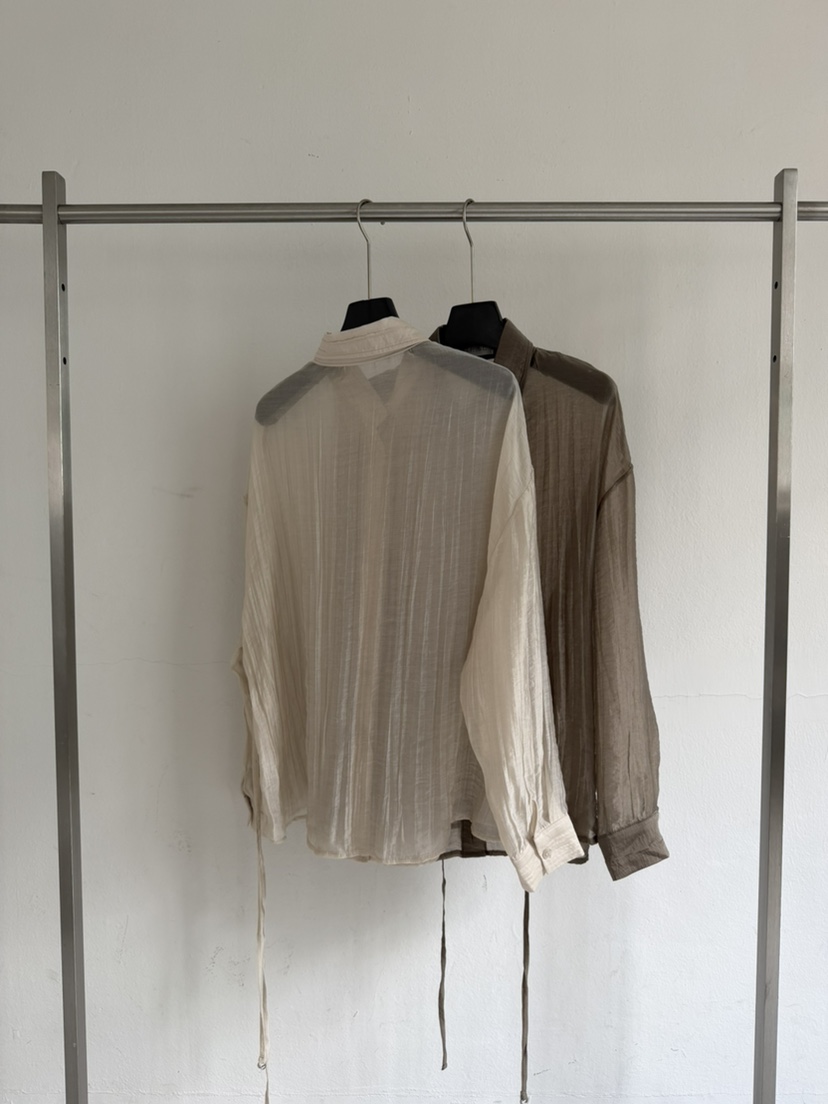 LE AVE東大門代購女裝新品人氣真品休閑襯衫蕾絲衫含腰繩LE AVE襯衫/蕾絲衫