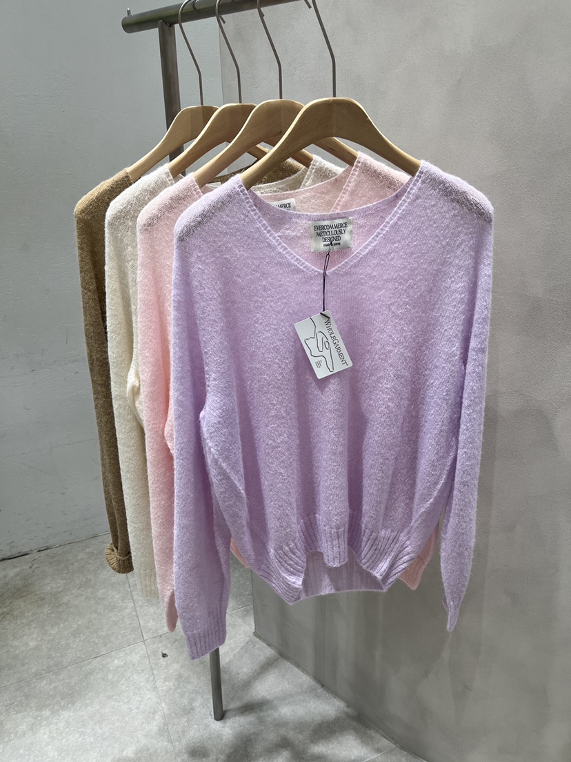EVERCOMMERCE METICULOUSLY DESIGNED韓國直郵女裝新品熱賣針織衫羊駝毛EVERCOMMERCE METICULOUSLY DESIGNED針織衫