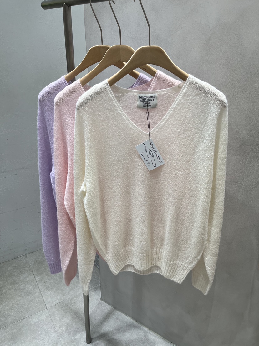 EVERCOMMERCE METICULOUSLY DESIGNED韓國直郵女裝新品熱賣針織衫羊駝毛EVERCOMMERCE METICULOUSLY DESIGNED針織衫