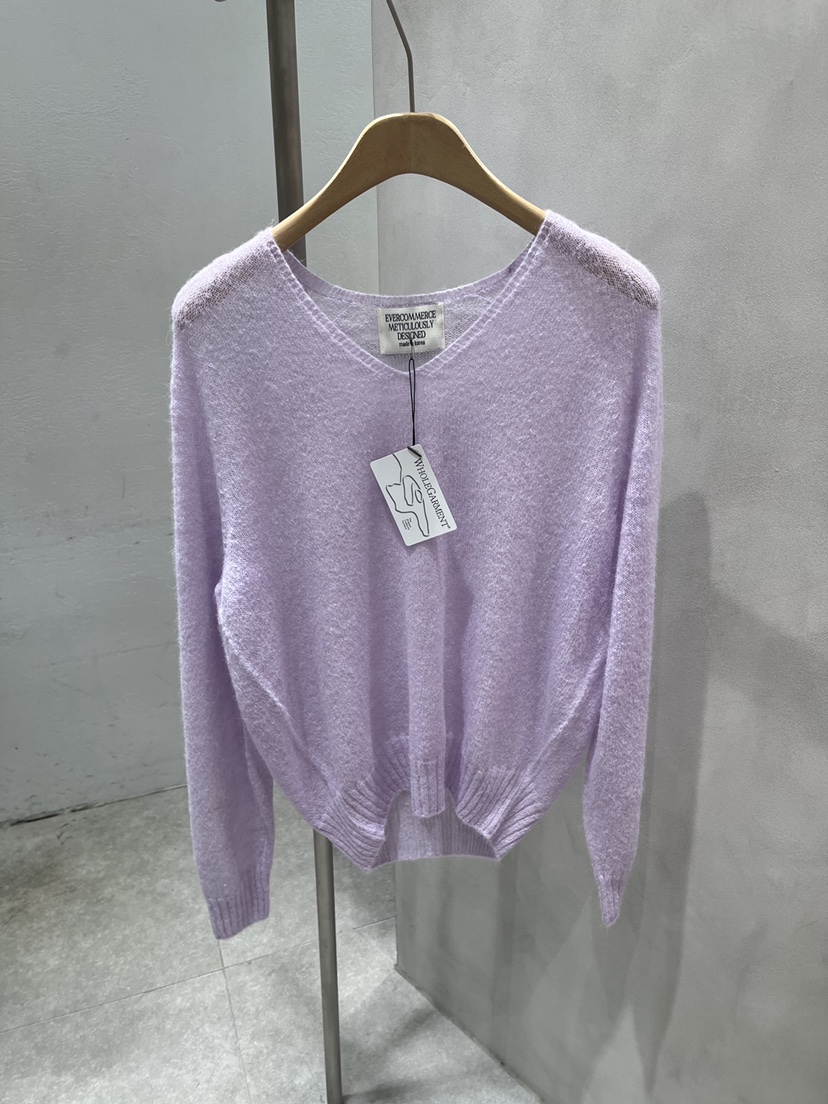 EVERCOMMERCE METICULOUSLY DESIGNED韓國直郵女裝新品熱賣針織衫羊駝毛EVERCOMMERCE METICULOUSLY DESIGNED針織衫圖色1