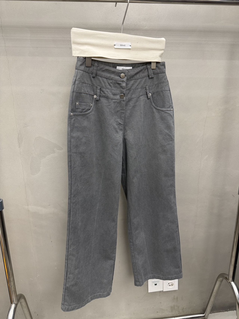 EERAE東大門實拍女裝新品熱賣真品人氣推薦休閑時尚休閑褲EERAE休閑褲圖色1深灰色