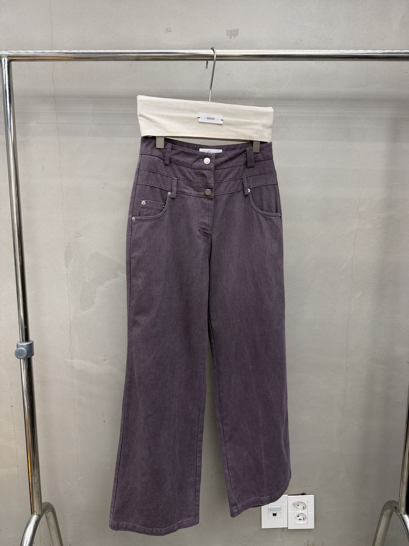 EERAE東大門實拍女裝新品熱賣真品人氣推薦休閑時尚休閑褲EERAE休閑褲圖色2紫色