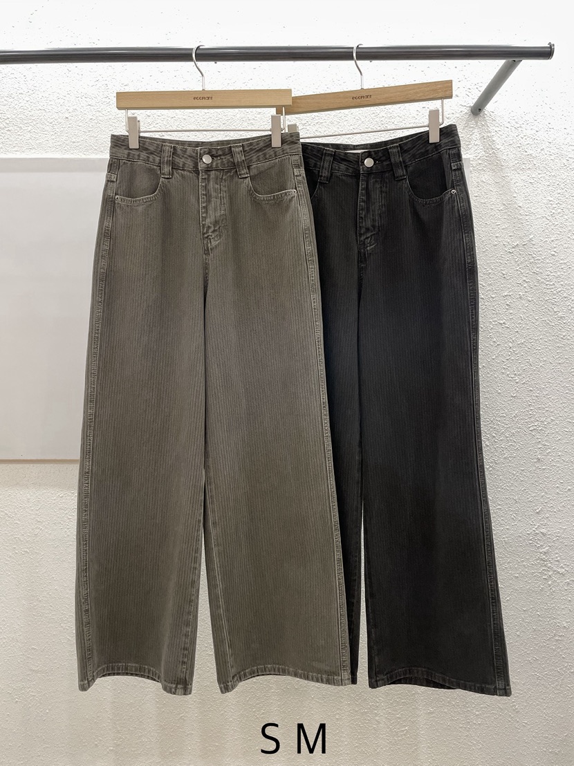 EGGPLANT韓國代購女士新款真品熱賣時尚推薦休閑休閑褲羅紋EGGPLANT休閑褲