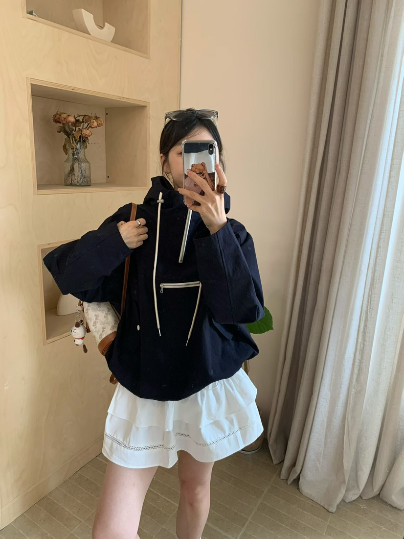 URBANE-P東大門代購女裝新款熱賣時尚人氣衛衣防風衣口袋URBANE-P衛衣