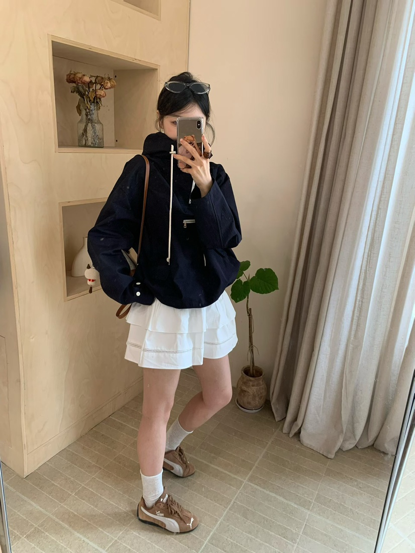 URBANE-P東大門代購女裝新款熱賣時尚人氣衛衣防風衣口袋URBANE-P衛衣