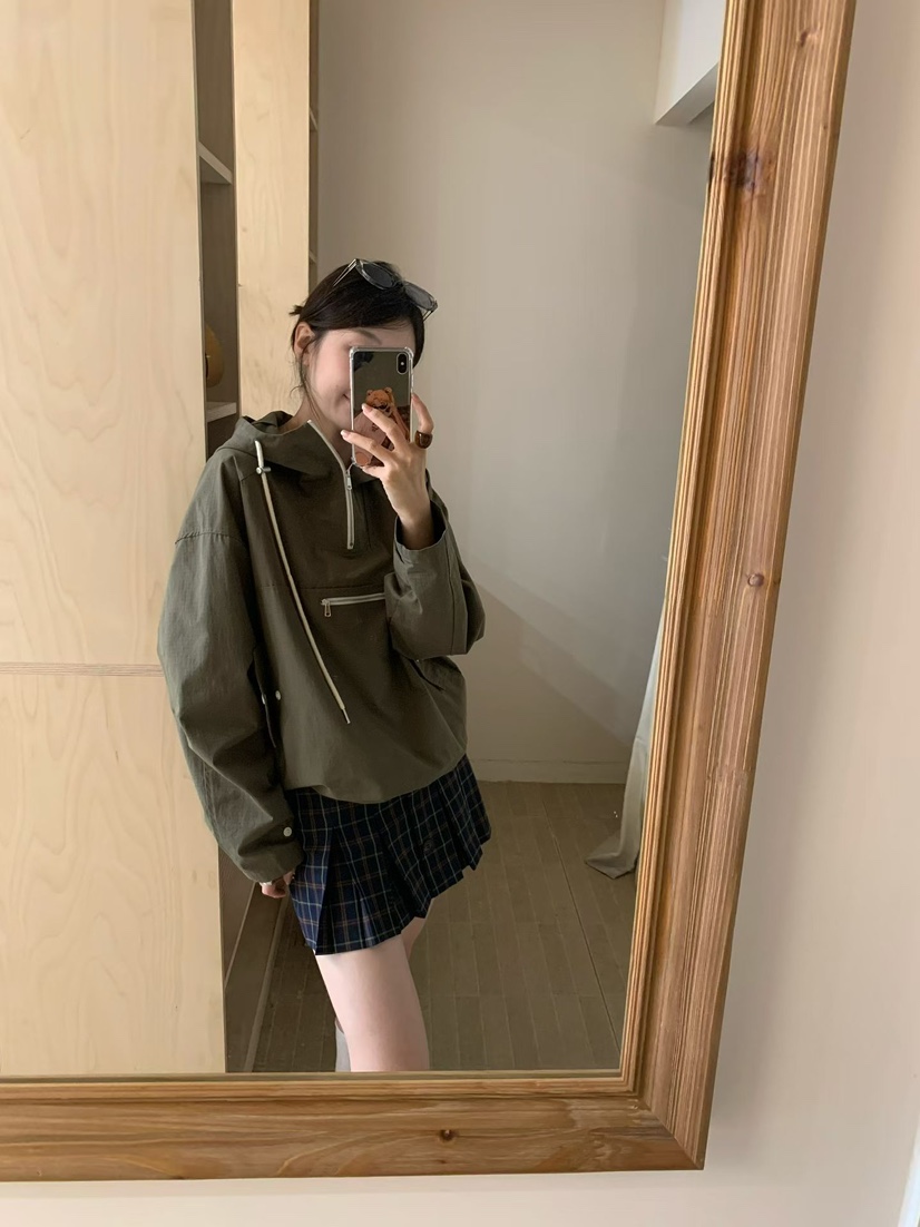 URBANE-P東大門代購女裝新款熱賣時尚人氣衛衣防風衣口袋URBANE-P衛衣