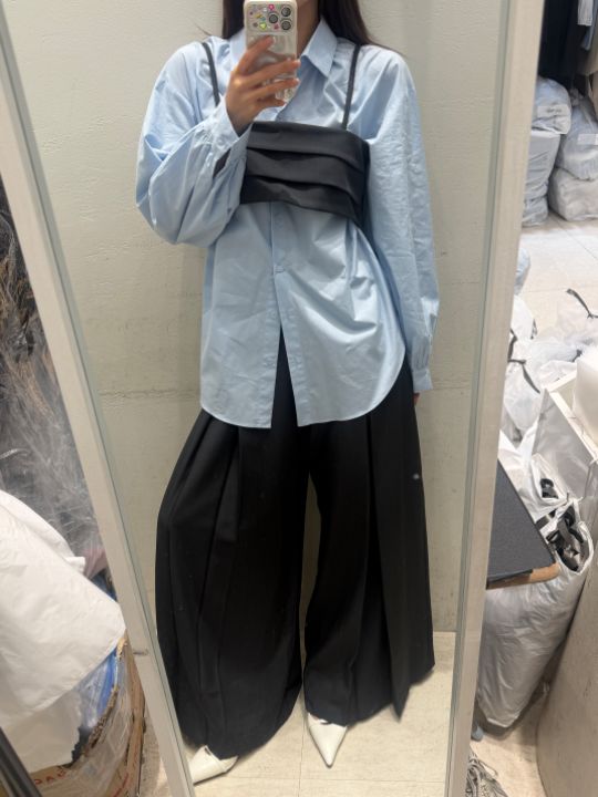 mars東大門代購女裝新品休閑時尚人氣職業襯衫蕾絲衫開衩mars襯衫/蕾絲衫