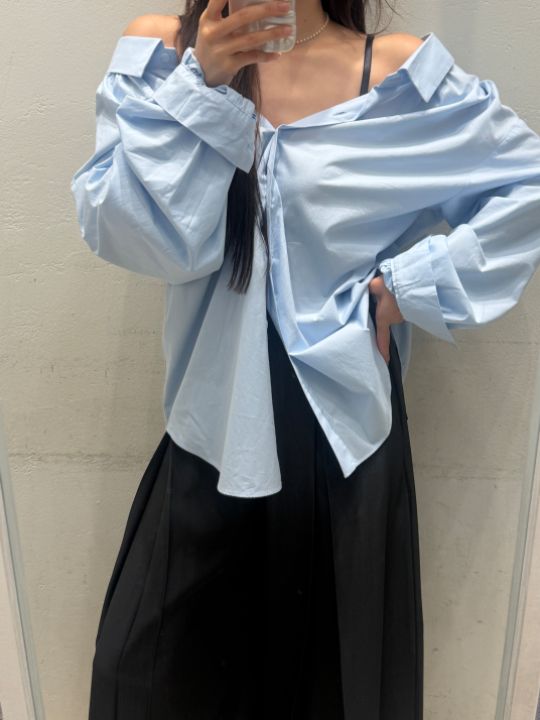 mars東大門代購女裝新品休閑時尚人氣職業襯衫蕾絲衫開衩mars襯衫/蕾絲衫
