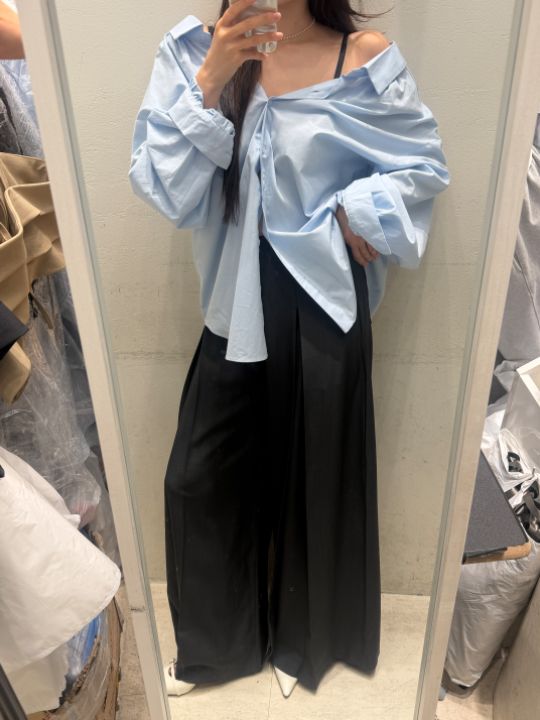 mars東大門代購女裝新品休閑時尚人氣職業襯衫蕾絲衫開衩mars襯衫/蕾絲衫