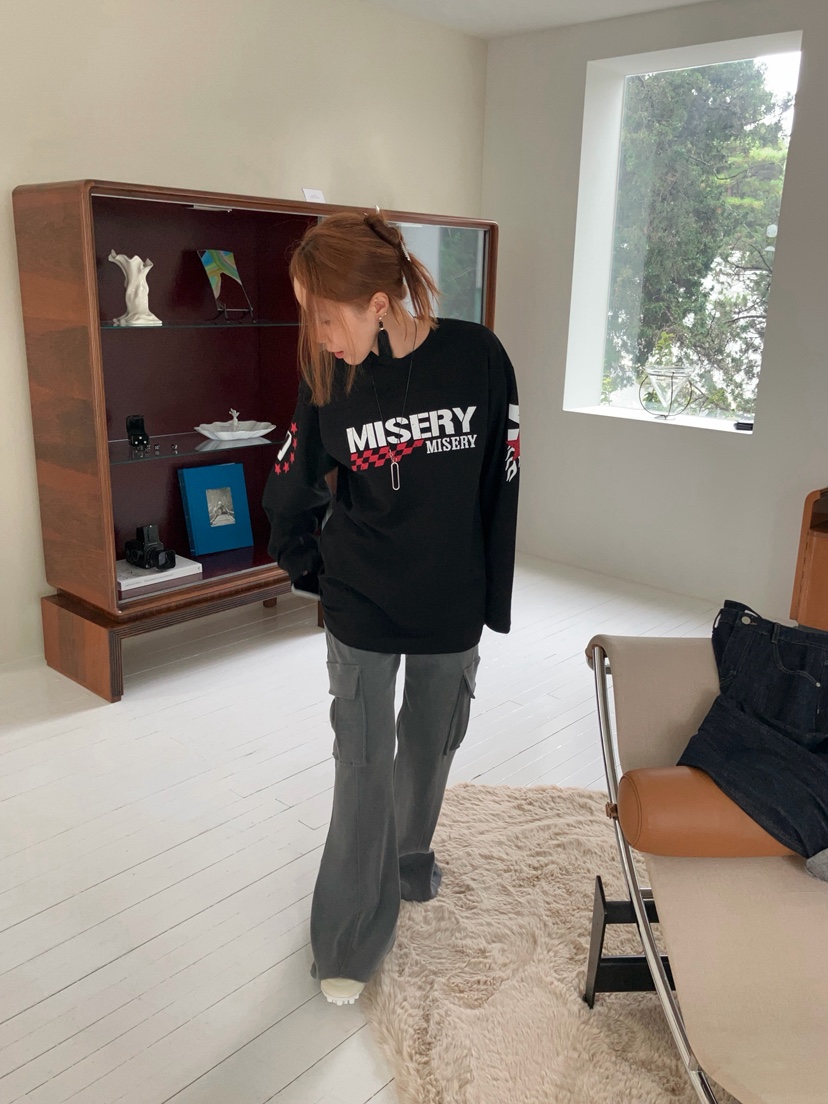 MADE-P韓國代購女裝新品休閑真品時尚人氣推薦熱賣長袖T恤MADE-P長袖T恤