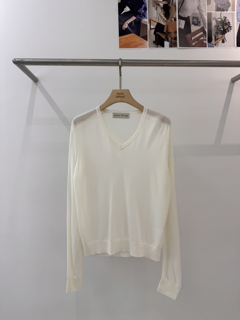 WEAUE SELVAGE東大門實拍女裝新品真品休閑職業人氣針織衫Weave Selvage針織衫圖色1