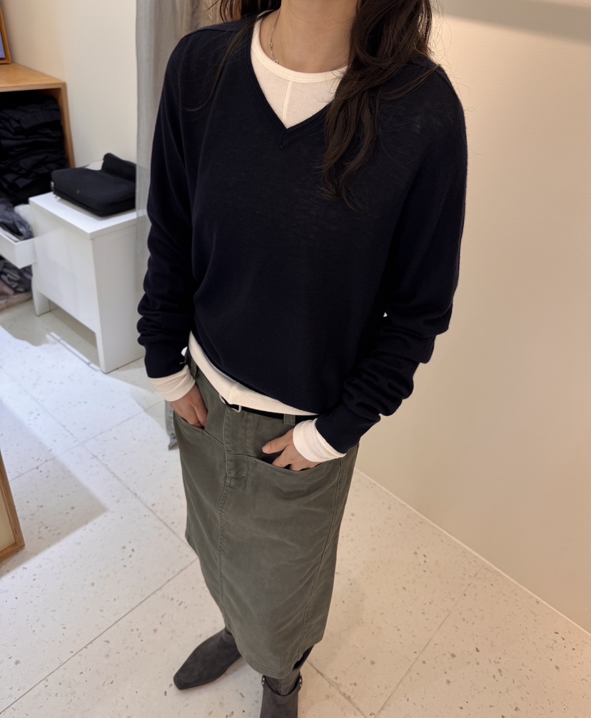 WEAUE SELVAGE東大門實拍女裝新品真品休閑職業人氣針織衫Weave Selvage針織衫圖色4
