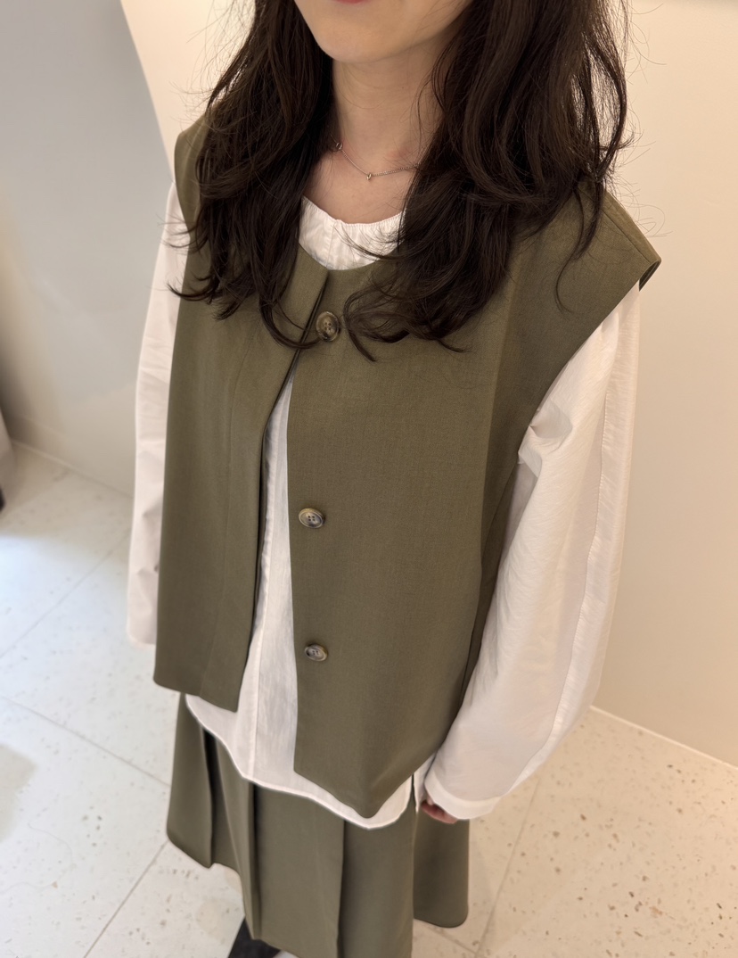 WEAUE SELVAGE東大門代購女士新款熱賣真品休閑職業馬甲Weave Selvage馬甲