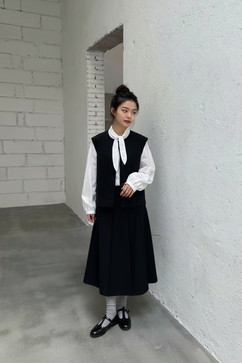 WEAUE SELVAGE東大門代購女士新款熱賣真品休閑職業馬甲Weave Selvage馬甲