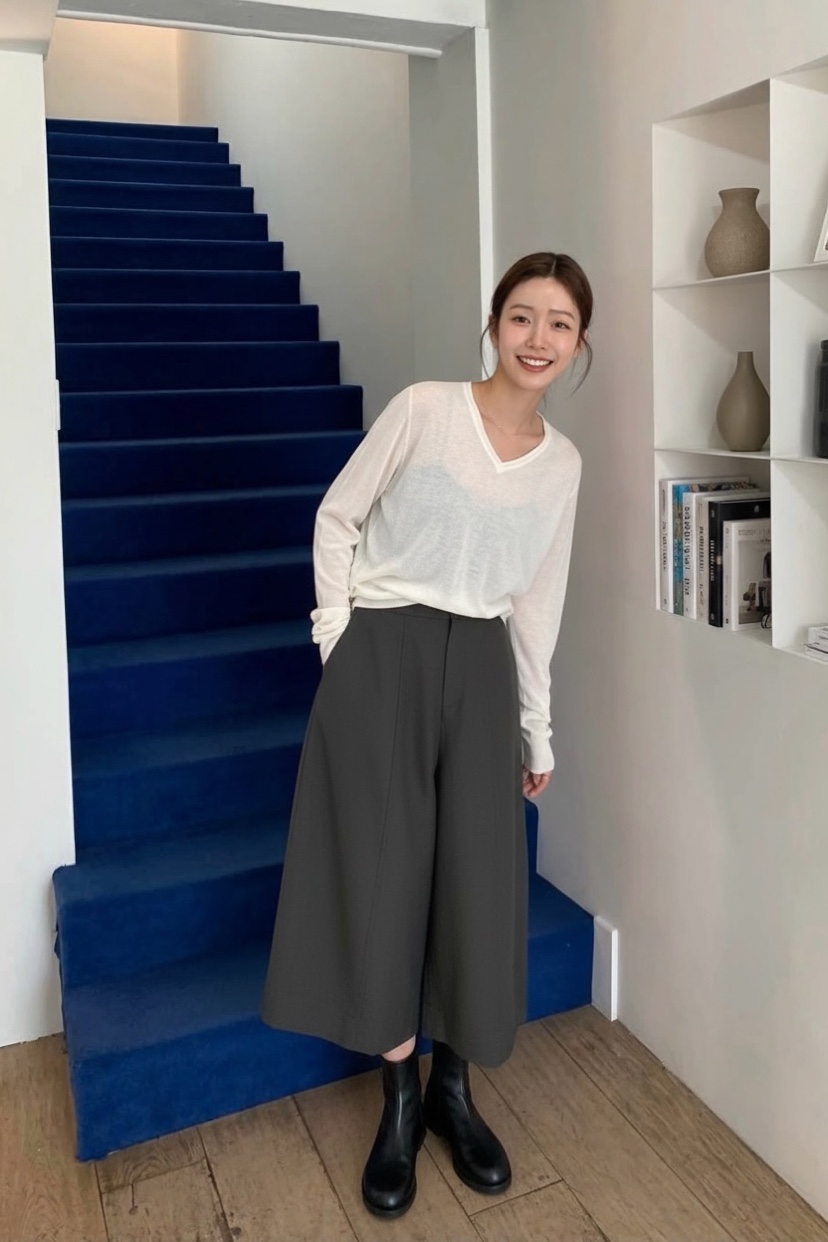 WEAUE SELVAGE東大門直郵女裝新品熱賣推薦休閑時尚休閑褲Weave Selvage休閑褲