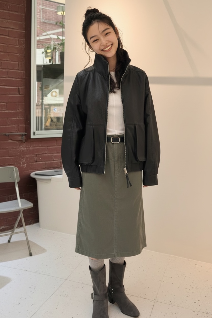 WEAUE SELVAGE韓國代購女士新款休閑時尚人氣半身裙中短裙Weave Selvage半身裙/中短裙