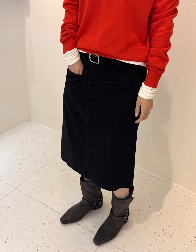 WEAUE SELVAGE韓國代購女士新款休閑時尚人氣半身裙中短裙Weave Selvage半身裙/中短裙