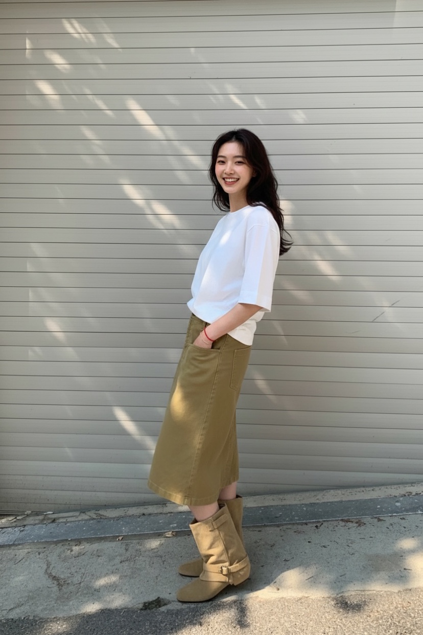 WEAUE SELVAGE韓國代購女士新款休閑時尚人氣半身裙中短裙Weave Selvage半身裙/中短裙