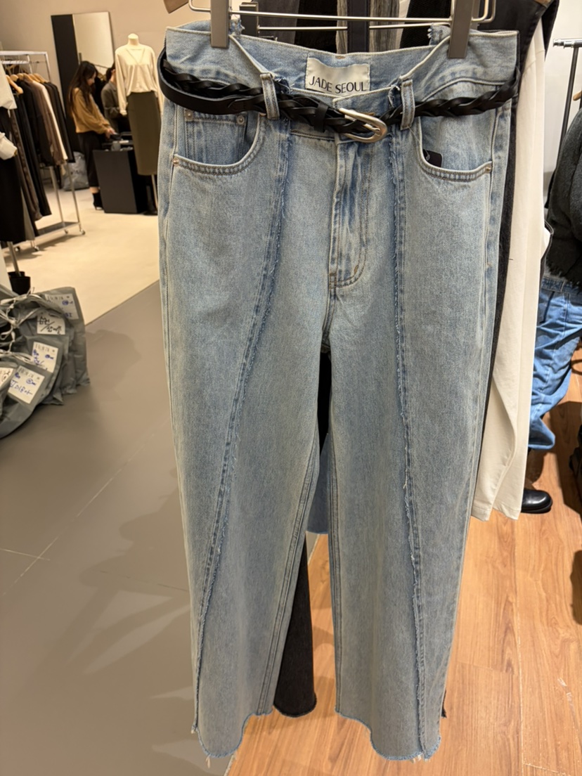 JADEMARKET韓國直郵女裝新品時尚人氣推薦牛仔褲不含腰帶JADE MARKET牛仔褲圖色2