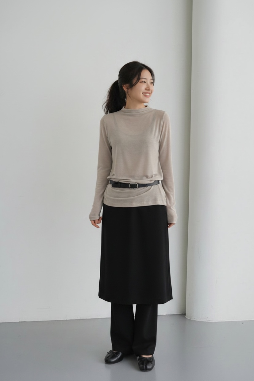 WEAUE SELVAGE東大門直郵女士新品真品職業人氣熱賣長袖T恤Weave Selvage長袖T恤