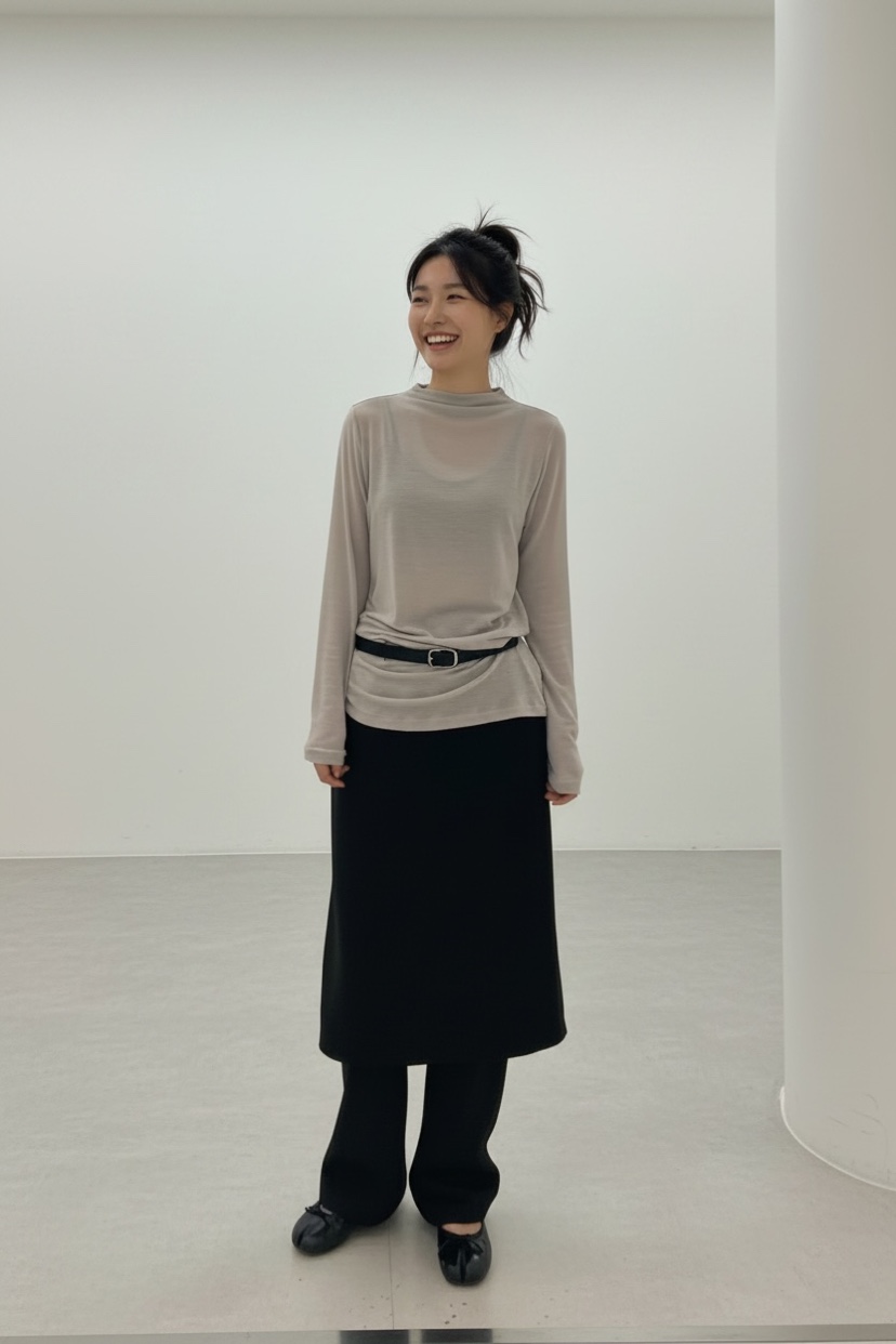 WEAUE SELVAGE東大門直郵女士新品真品職業人氣熱賣長袖T恤Weave Selvage長袖T恤