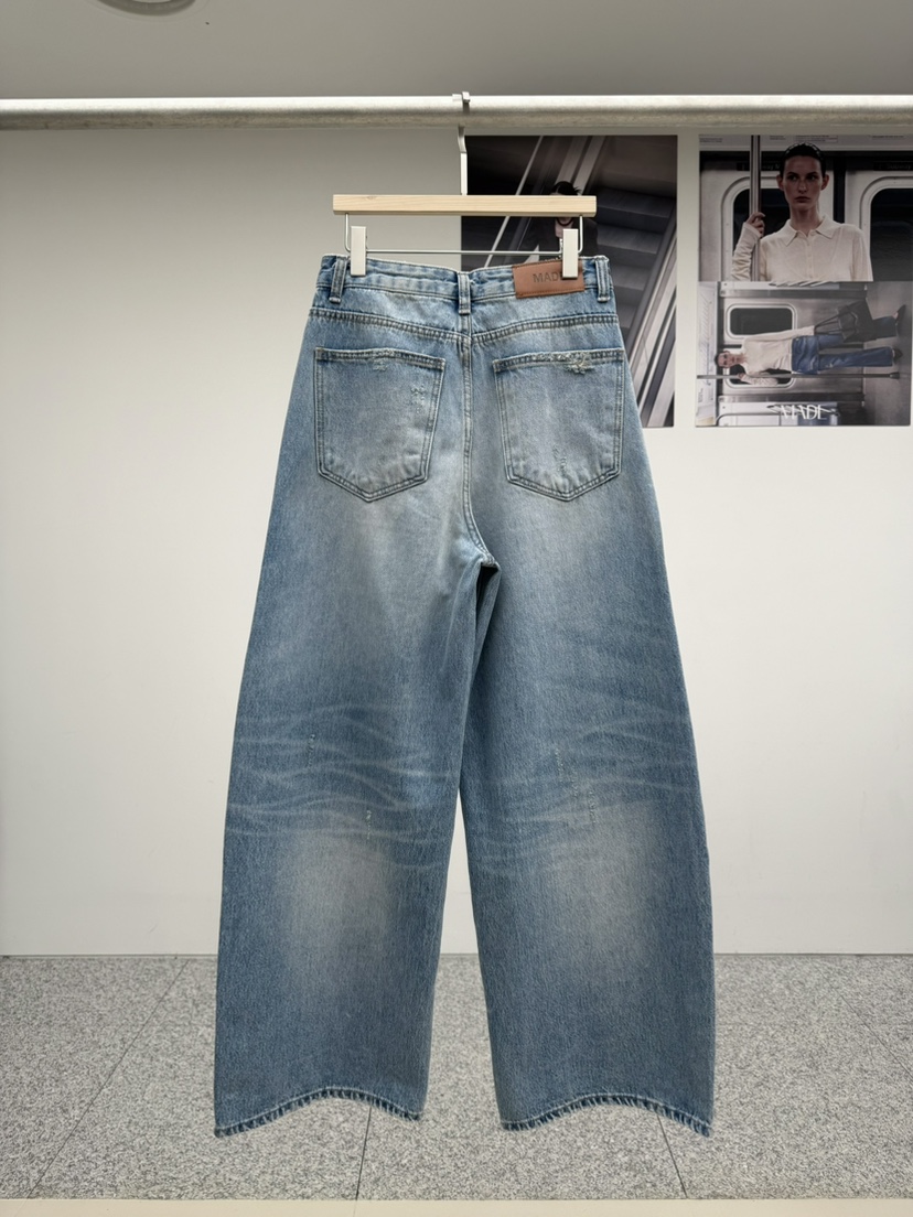 MADE-P東大門代購女士新品人氣真品熱賣時尚休閑推薦牛仔褲MADE-P牛仔褲