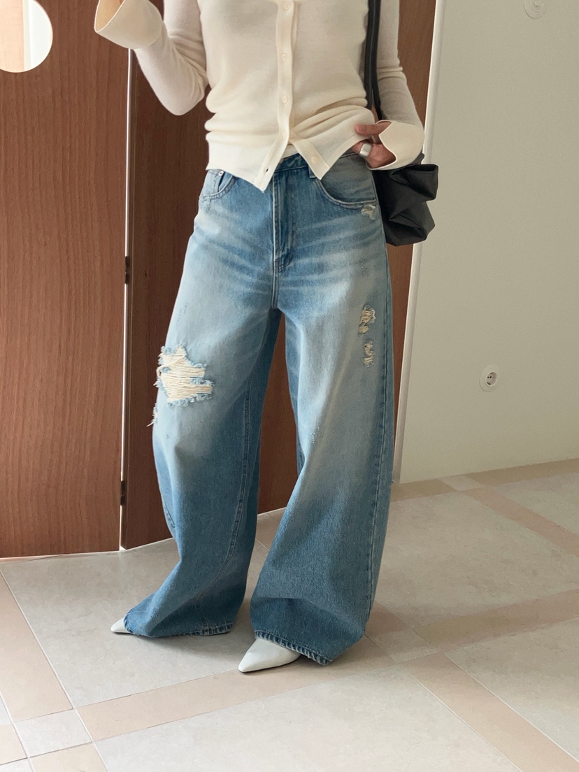 MADE-P東大門代購女士新品人氣真品熱賣時尚休閑推薦牛仔褲MADE-P牛仔褲