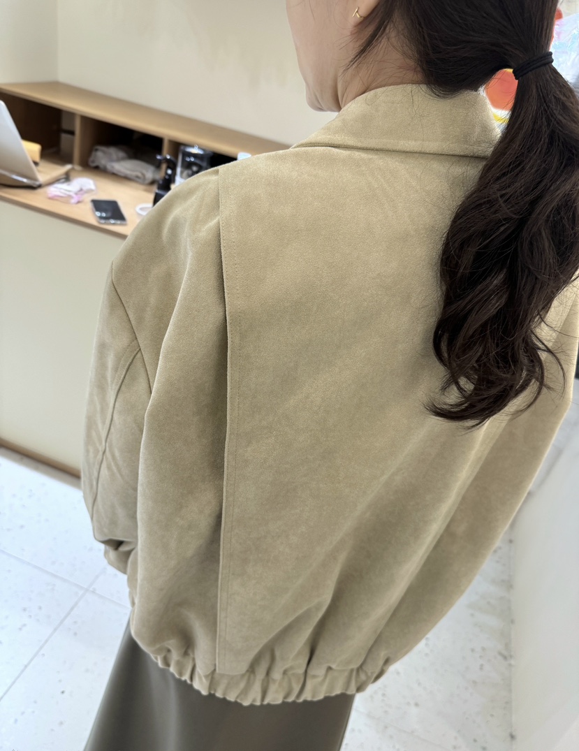 WEAUE SELVAGE韓國代購女士新款真品熱賣推薦夾克絨面革Weave Selvage夾克