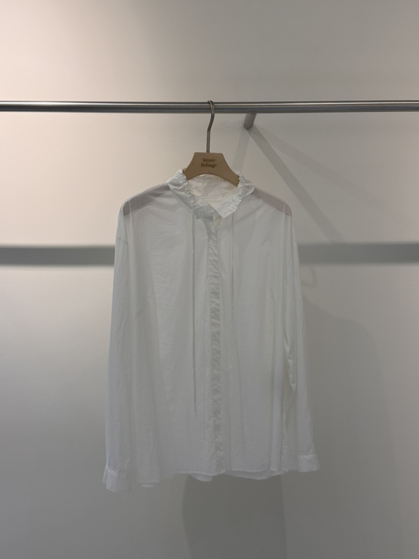 WEAUE SELVAGE韓國直郵女裝新款推薦人氣職業襯衫蕾絲衫Weave Selvage襯衫/蕾絲衫圖色2