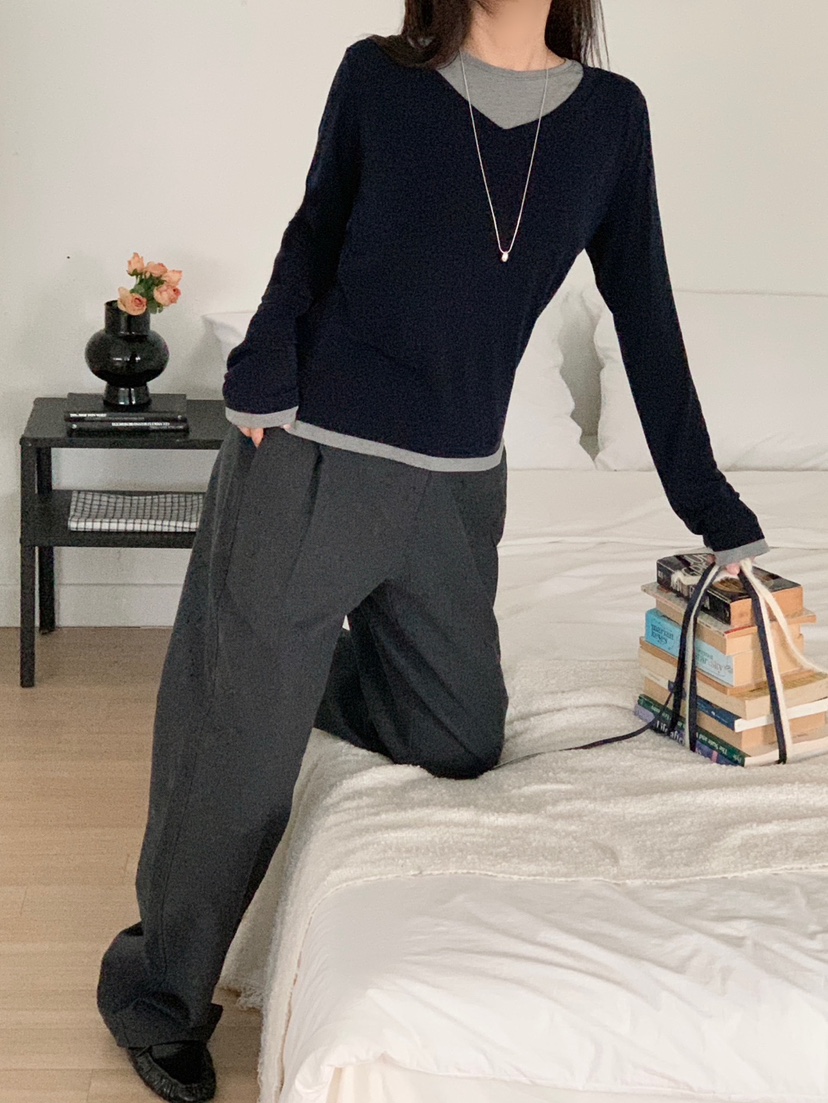 CM韓國代購女裝新款真品人氣時尚熱賣推薦休閑長袖T恤CM_centimeter長袖T恤