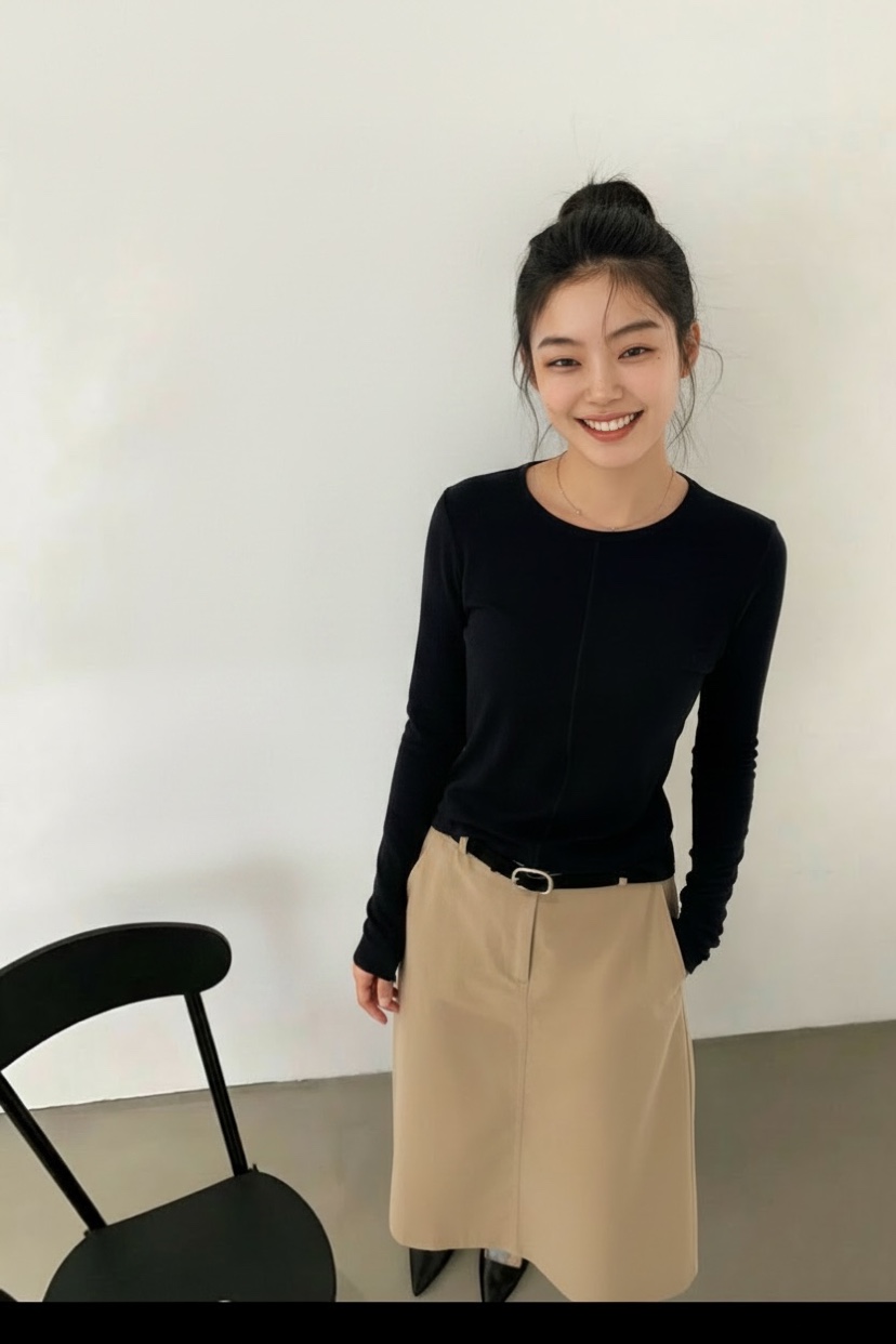 WEAUE SELVAGE韓國直郵女裝新品人氣真品熱賣時尚長袖T恤Weave Selvage長袖T恤