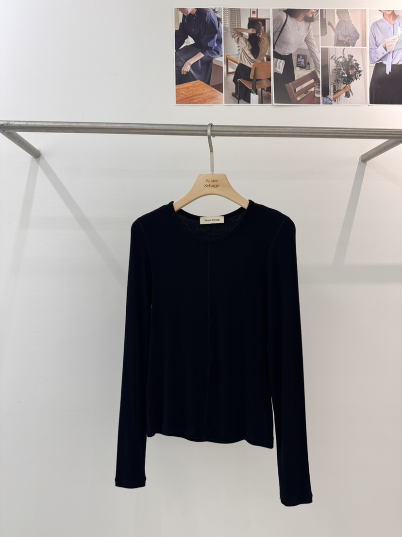 WEAUE SELVAGE韓國直郵女裝新品人氣真品熱賣時尚長袖T恤Weave Selvage長袖T恤圖色2