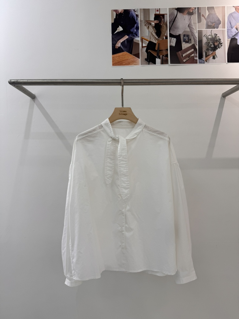 WEAUE SELVAGE東大門代購女士新款時尚休閑熱賣襯衫蕾絲衫Weave Selvage襯衫/蕾絲衫圖色1