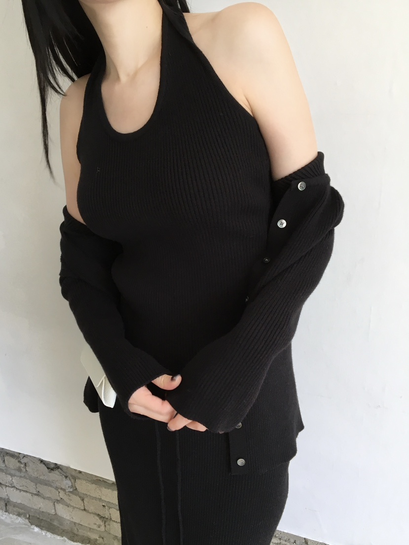 LEGACY東大門直郵女士新品人氣套裝修身套裝開衫無袖羅紋LEGACY套裝